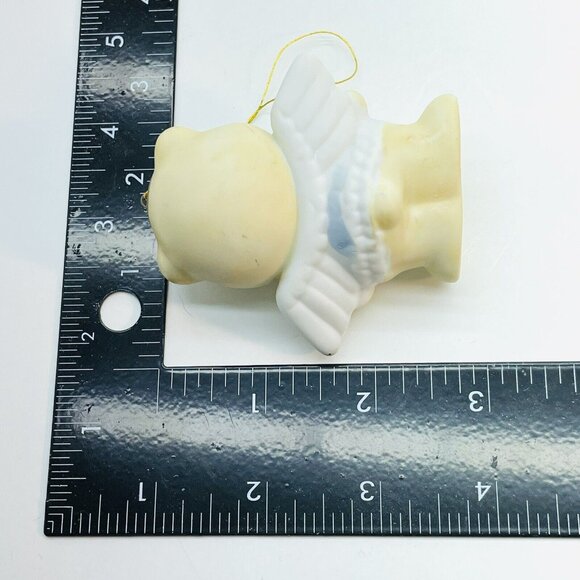 VTG Christmas Around The World Ornament Angel Bear Hand Painted Porcelain Taiwan - Picture 10 of 14